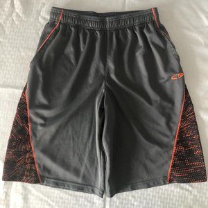 Girl's Champion Basketball Shorts Gray and Orange Size L (12-14)